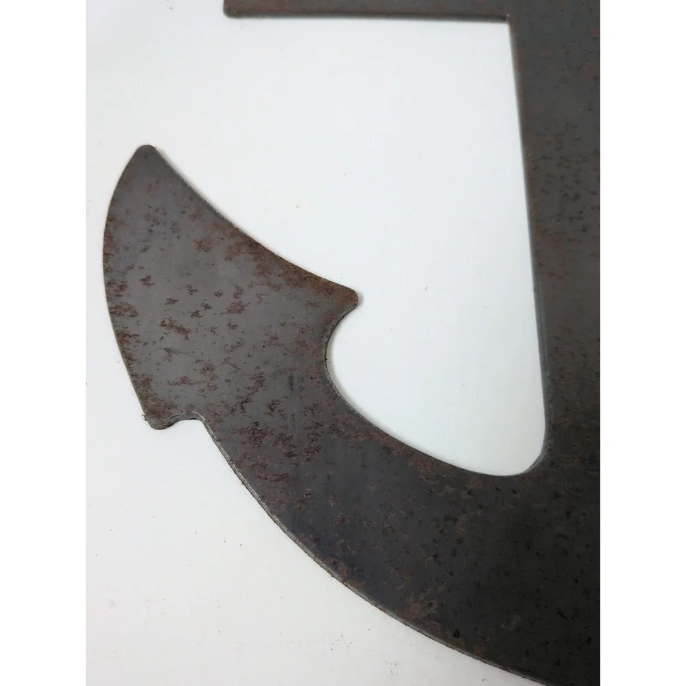 Unbranded Metal Anchor Wall Decor Brown Good Rustic Industrial‎ Nautical 12in